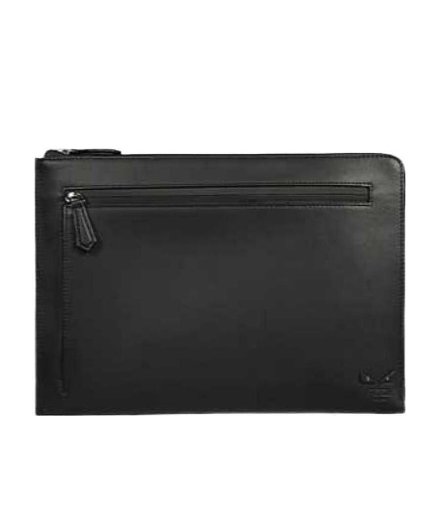 Fendi Leather Handbag In Black