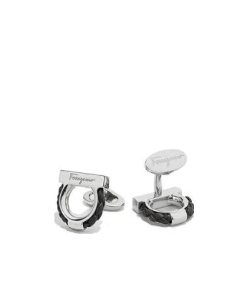 Ferragamo Gancini Cufflinks In White