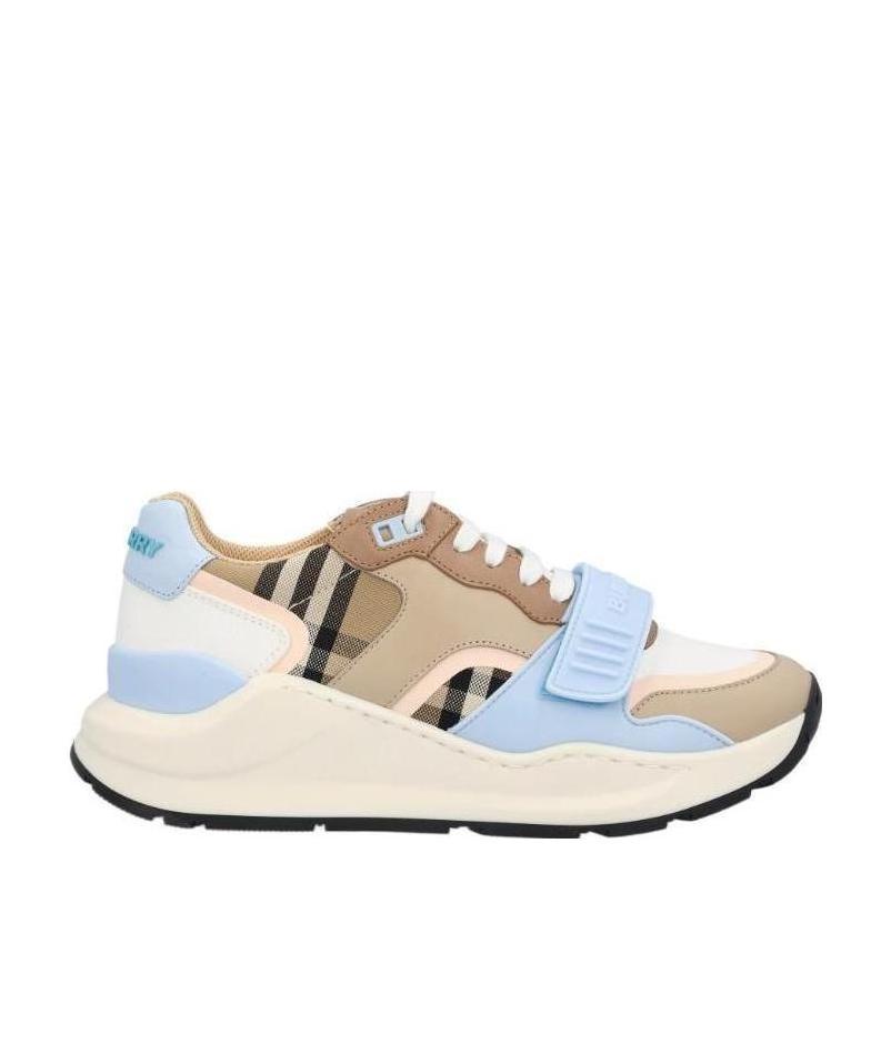 BURBERRY BURBERRY CHECKED LACE-UP SNEAKERS