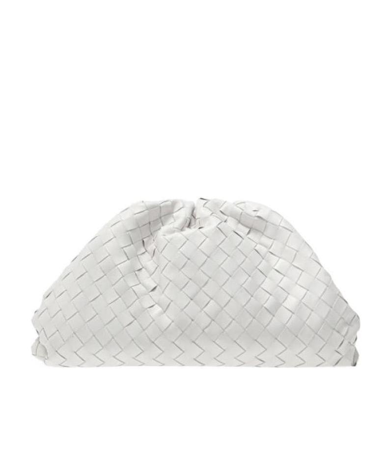 BOTTEGA VENETA THE POUCH WOVEN CLUTCH BAG