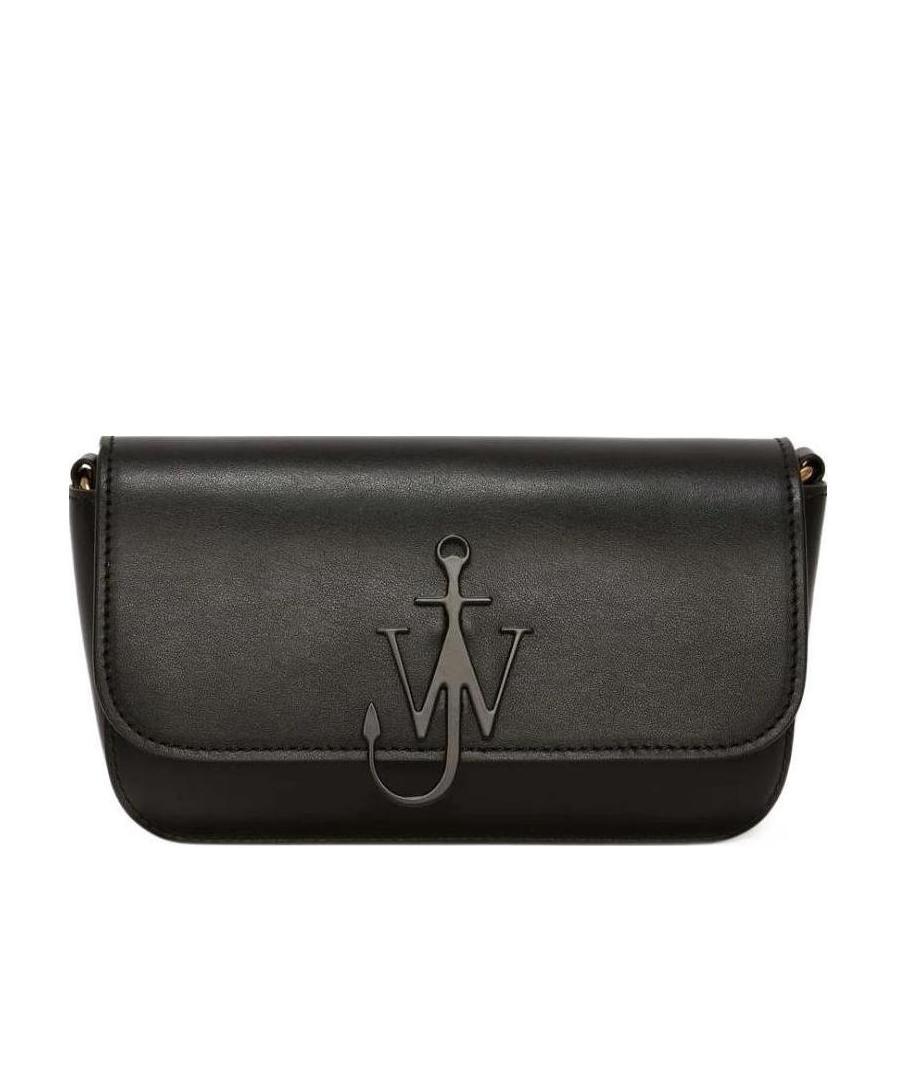 Jw Anderson Chain Baguette Anchor Bag In Black