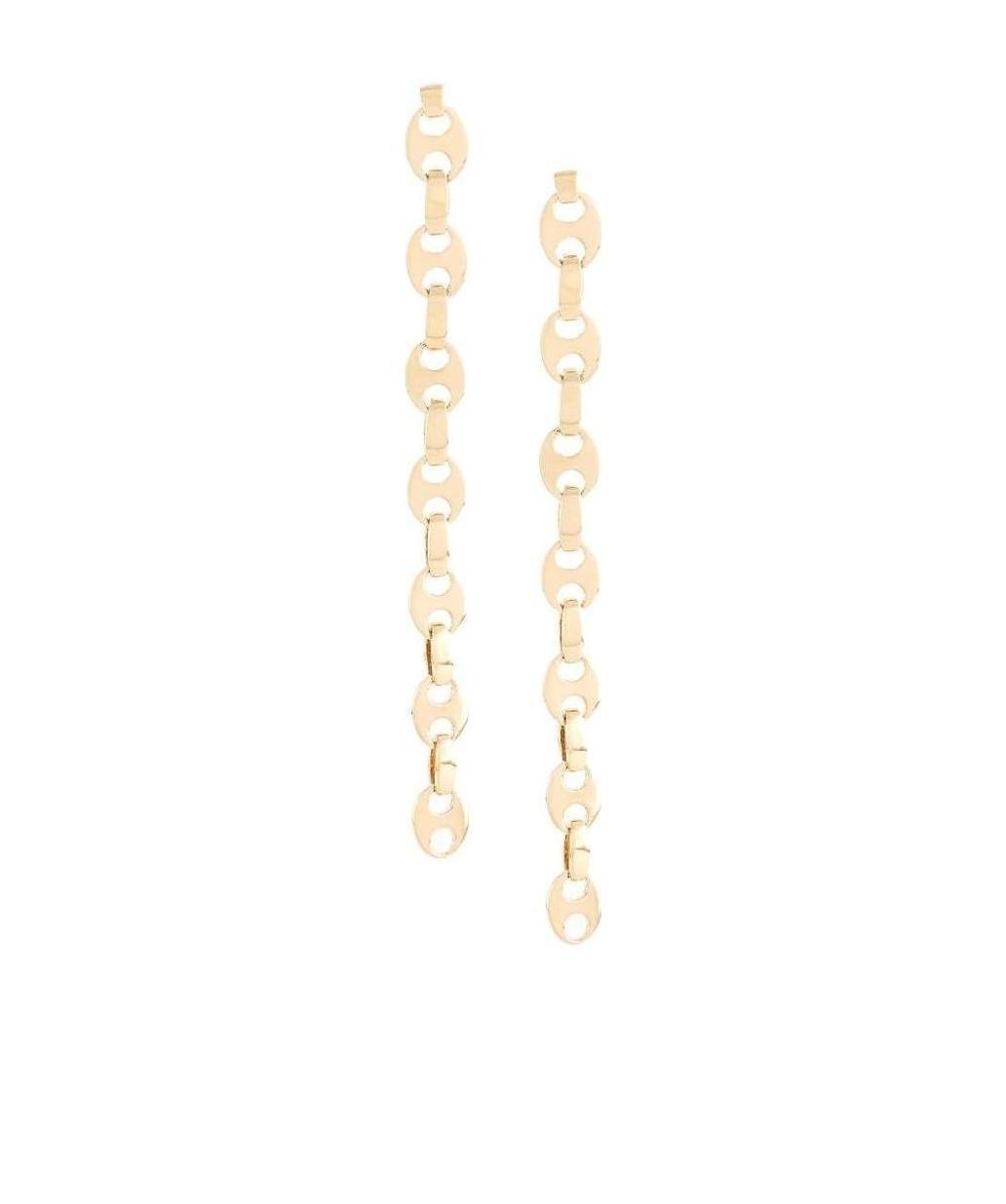 Rabanne Nano Eight Earrings In Yellow