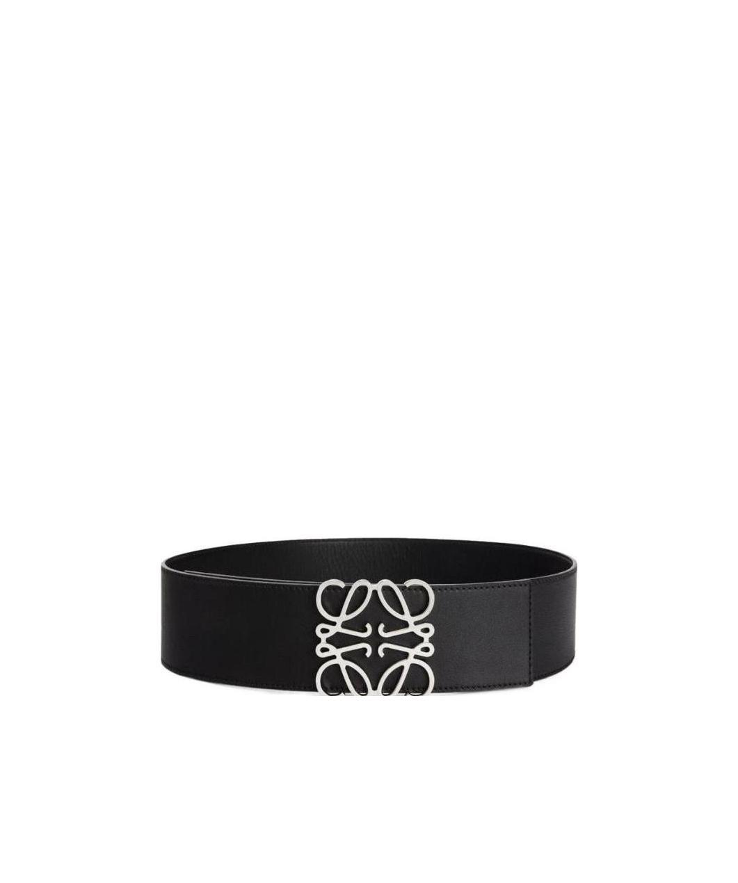 Loewe Black Anagram Buckle Belt In Black