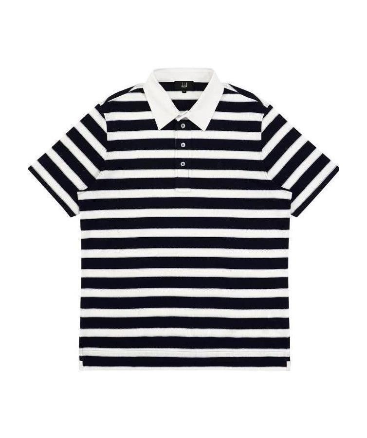 DUNHILL LOGO EMBROIDERED POLO SHIRT 