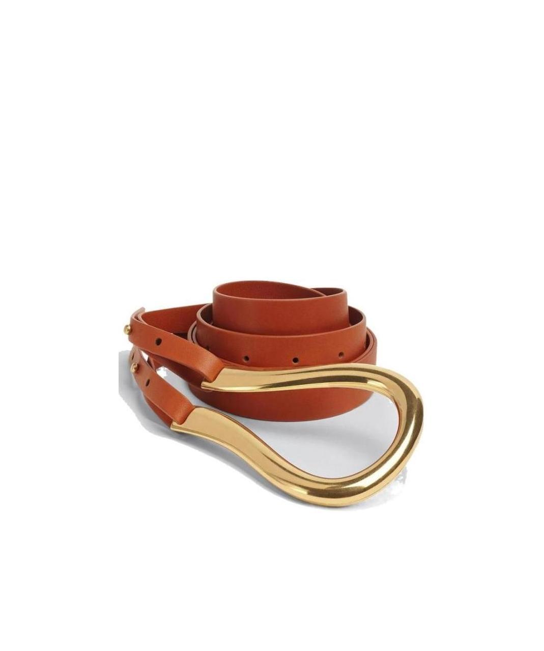 Bottega Veneta Double-strap Leather Belt In Brown