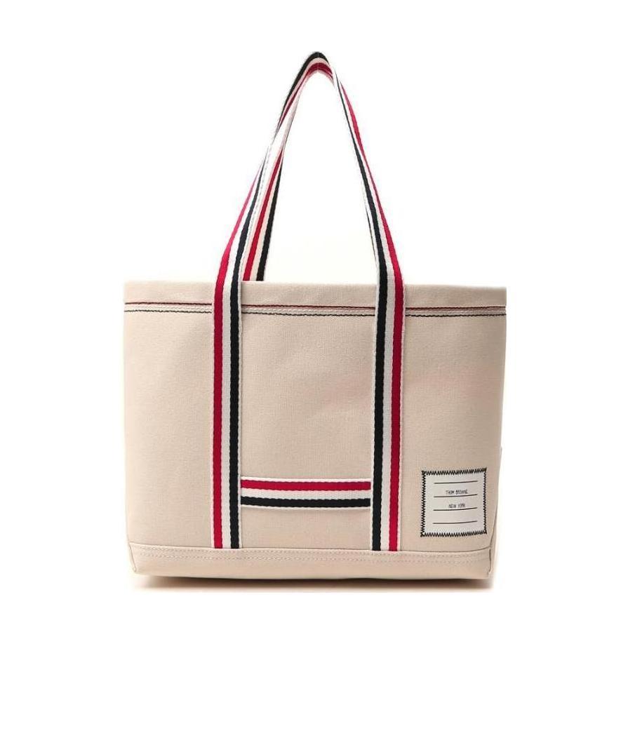 Thom Browne Small Tool Tote Bag In Nude