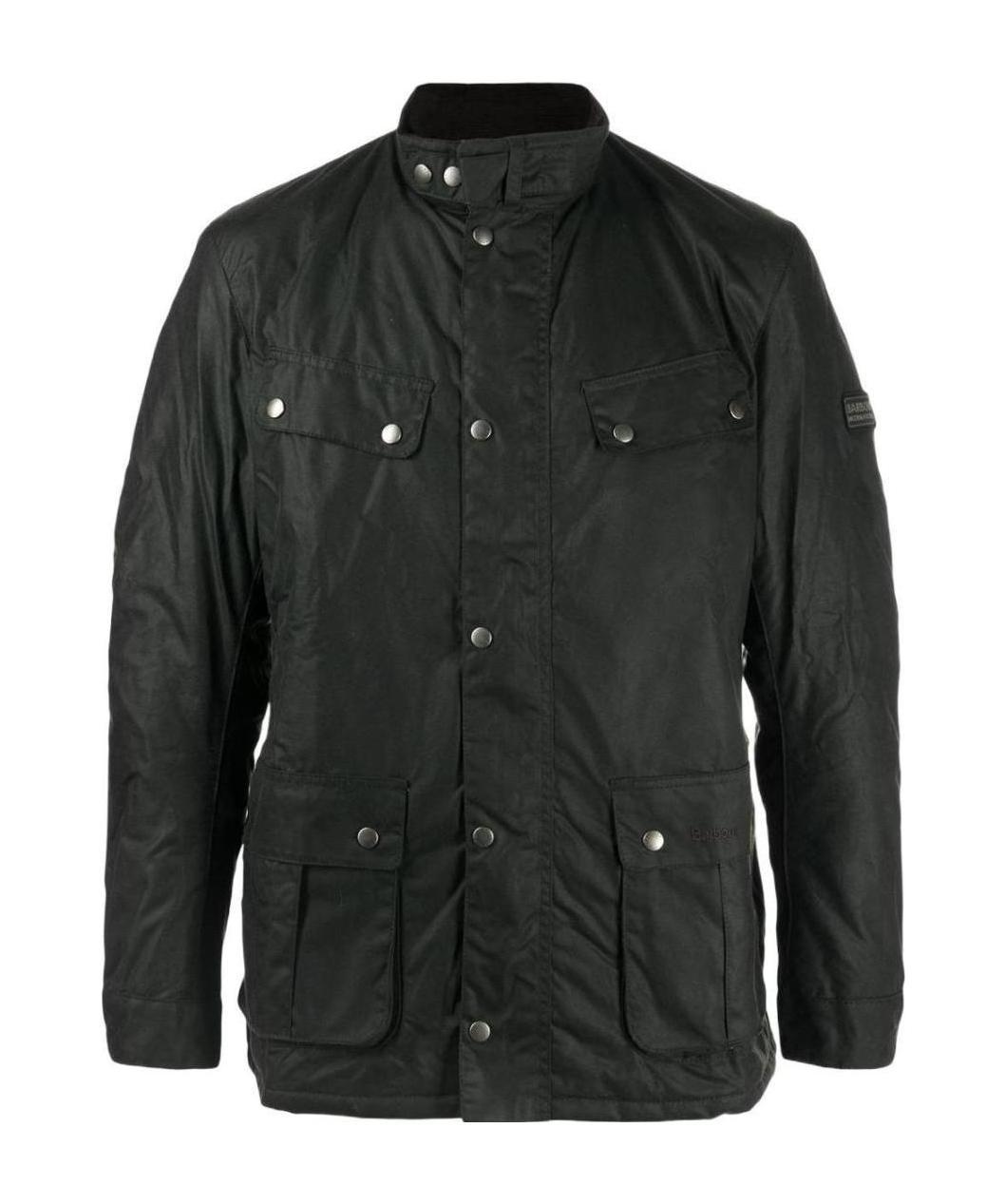 BARBOUR WAX-COATED ZIPPED JACKET