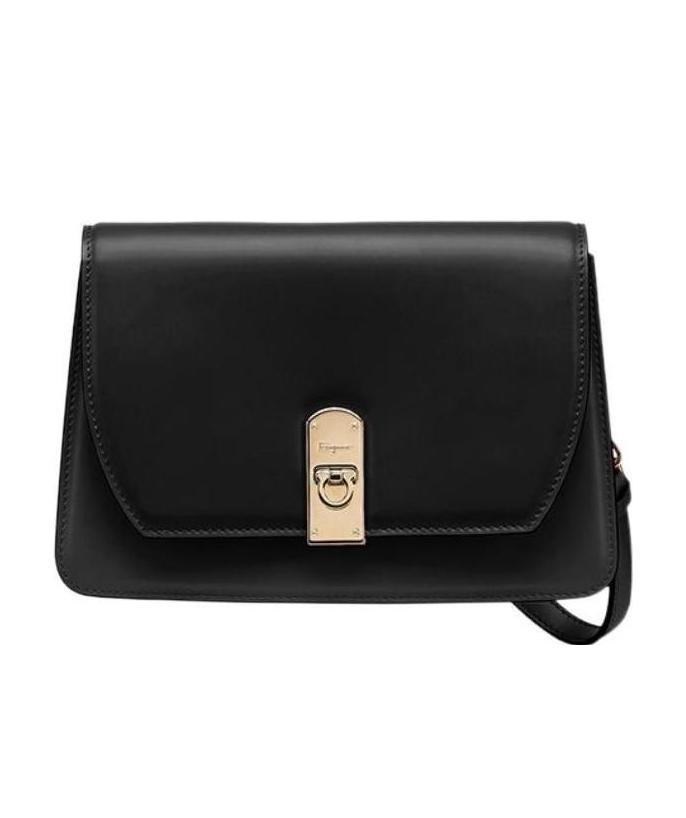 Ferragamo Boxyz Mini Shoulder Bag In Black