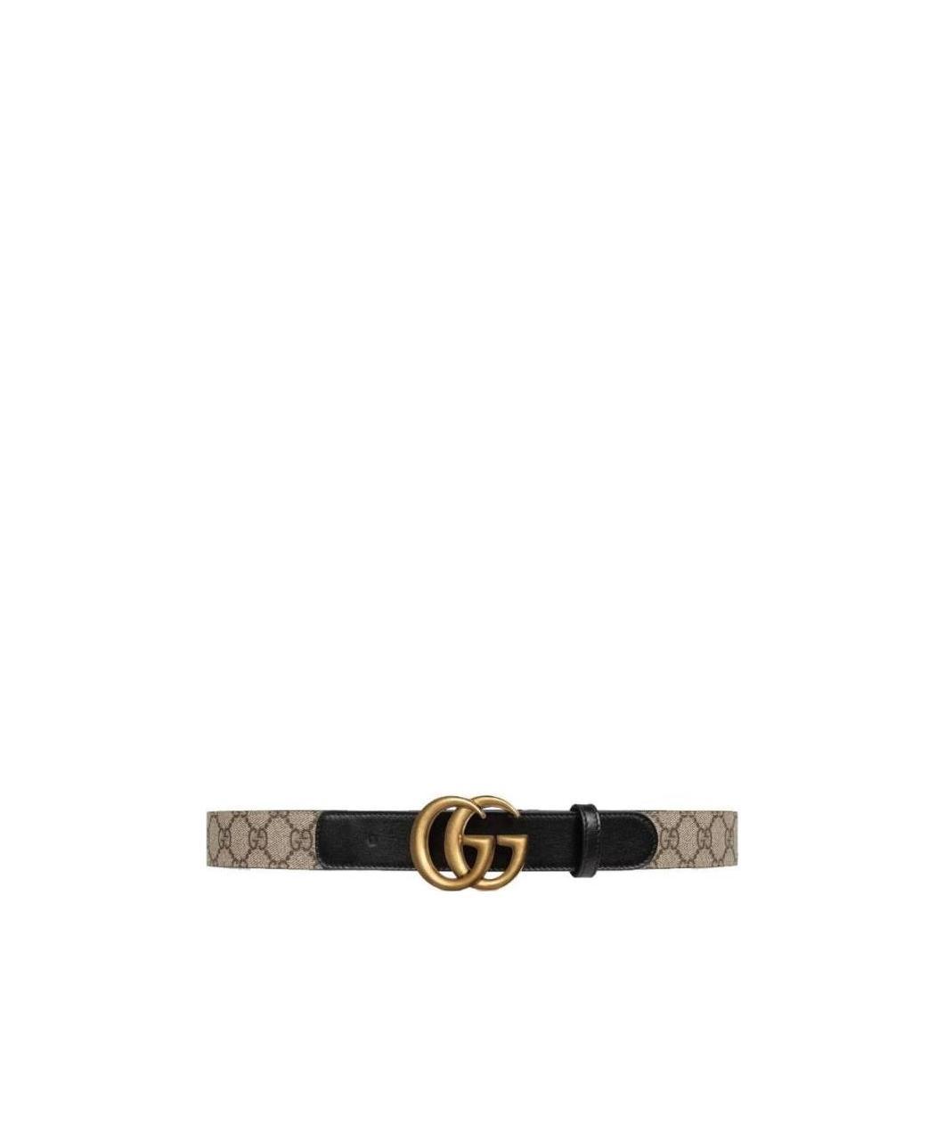 Gucci Classic Canvas Belt With Signature Logo Buckle In Black