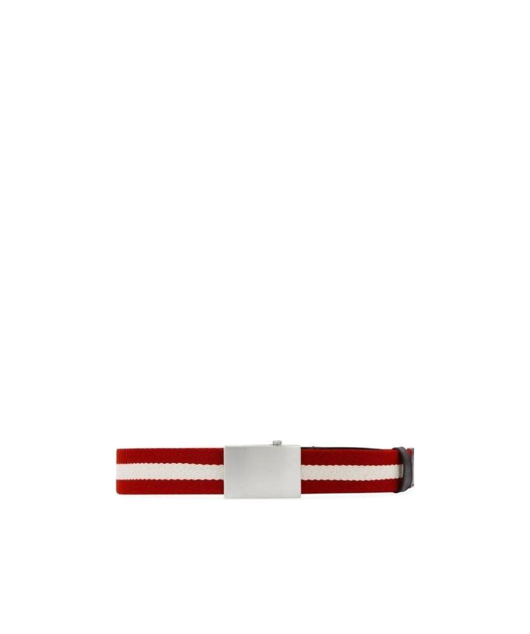 Bally Logo Belt In Red