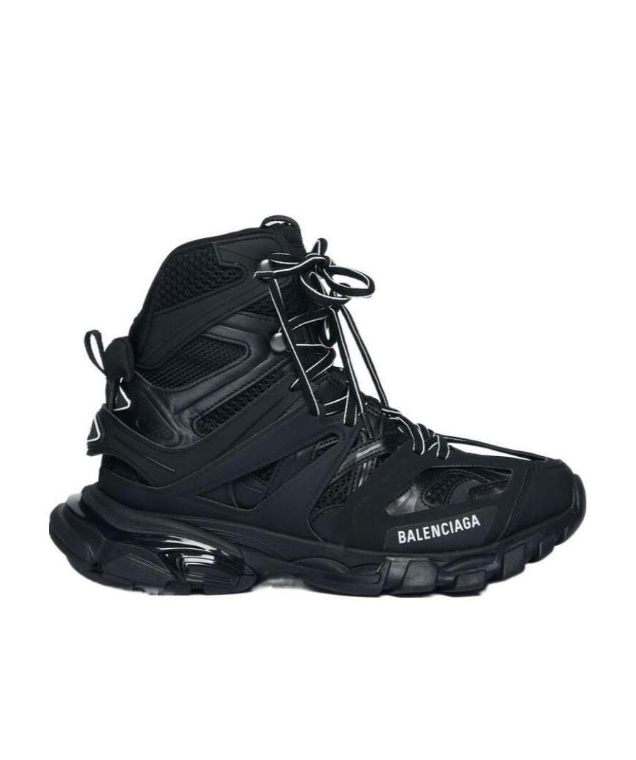 Balenciaga Track Hiking Boots In Black