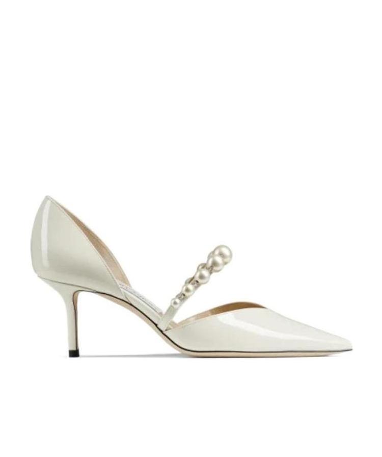 Jimmy Choo Aurelie Pumps In White