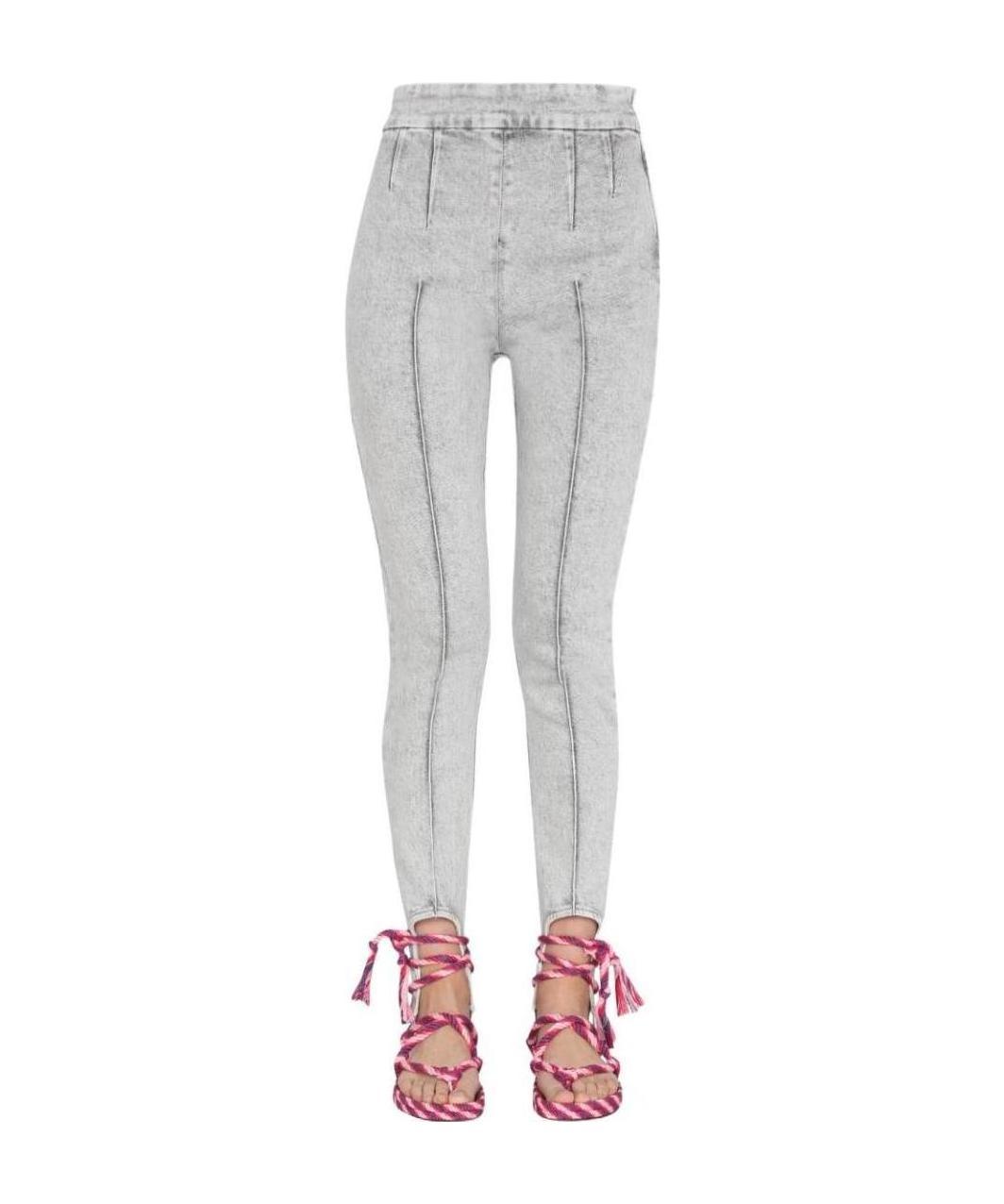 Shop Isabel Marant Stirrup Skinny Jeans In Gray