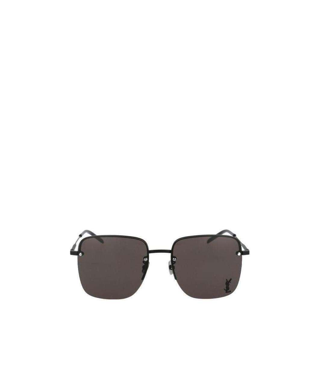 Saint Laurent Square Frame Sunglasses In Brown