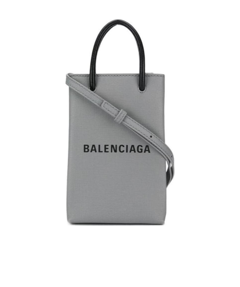 Balenciaga Borsetta Shopping Mini In Grigio In Gray
