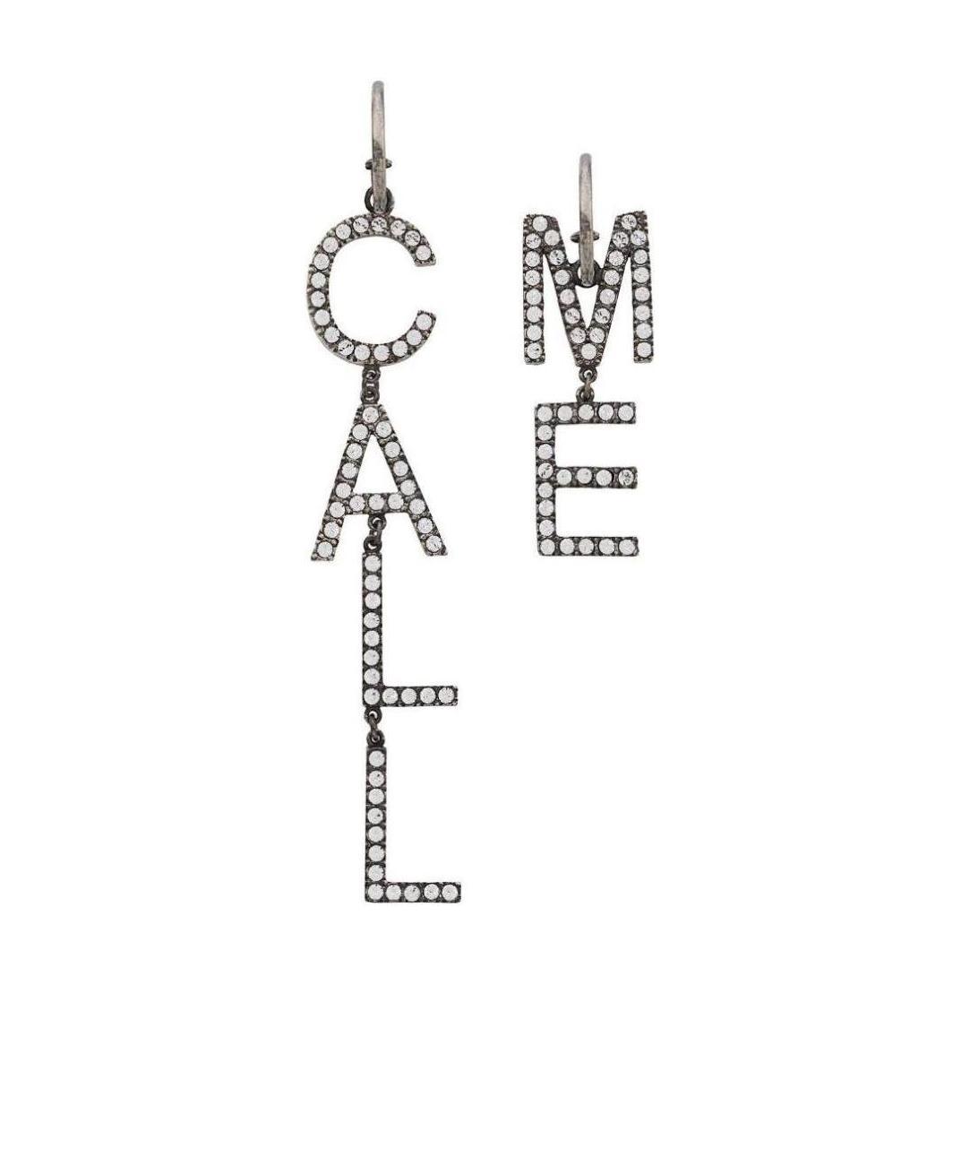 Shop Saint Laurent Call Me Earrings In Black