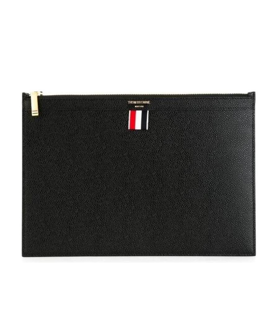 Thom Browne Small Tablet Clutch In Black