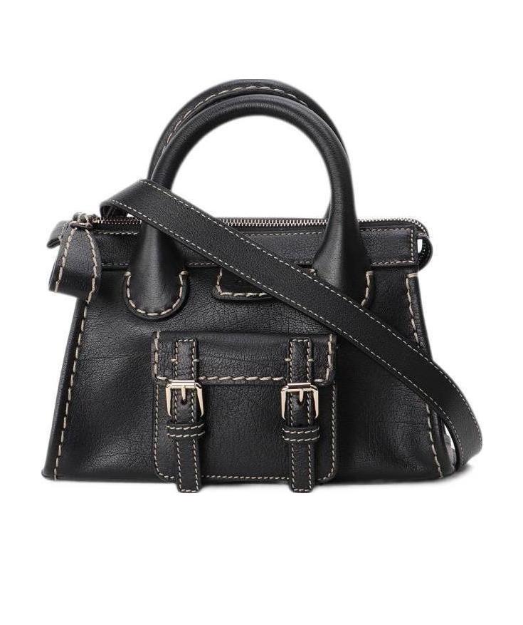 Chloé Edith Mini Tote Bag In Black