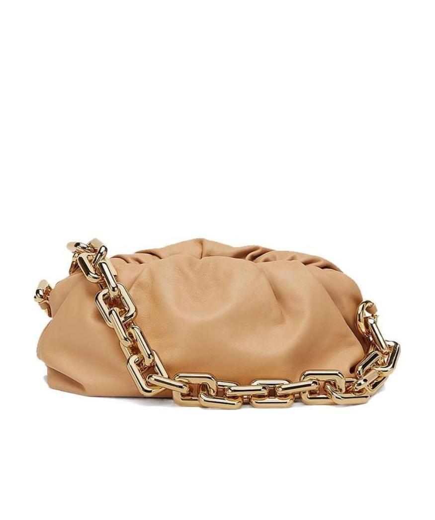 Bottega Veneta The Chain Pouch Shoulder Bag In Yellow