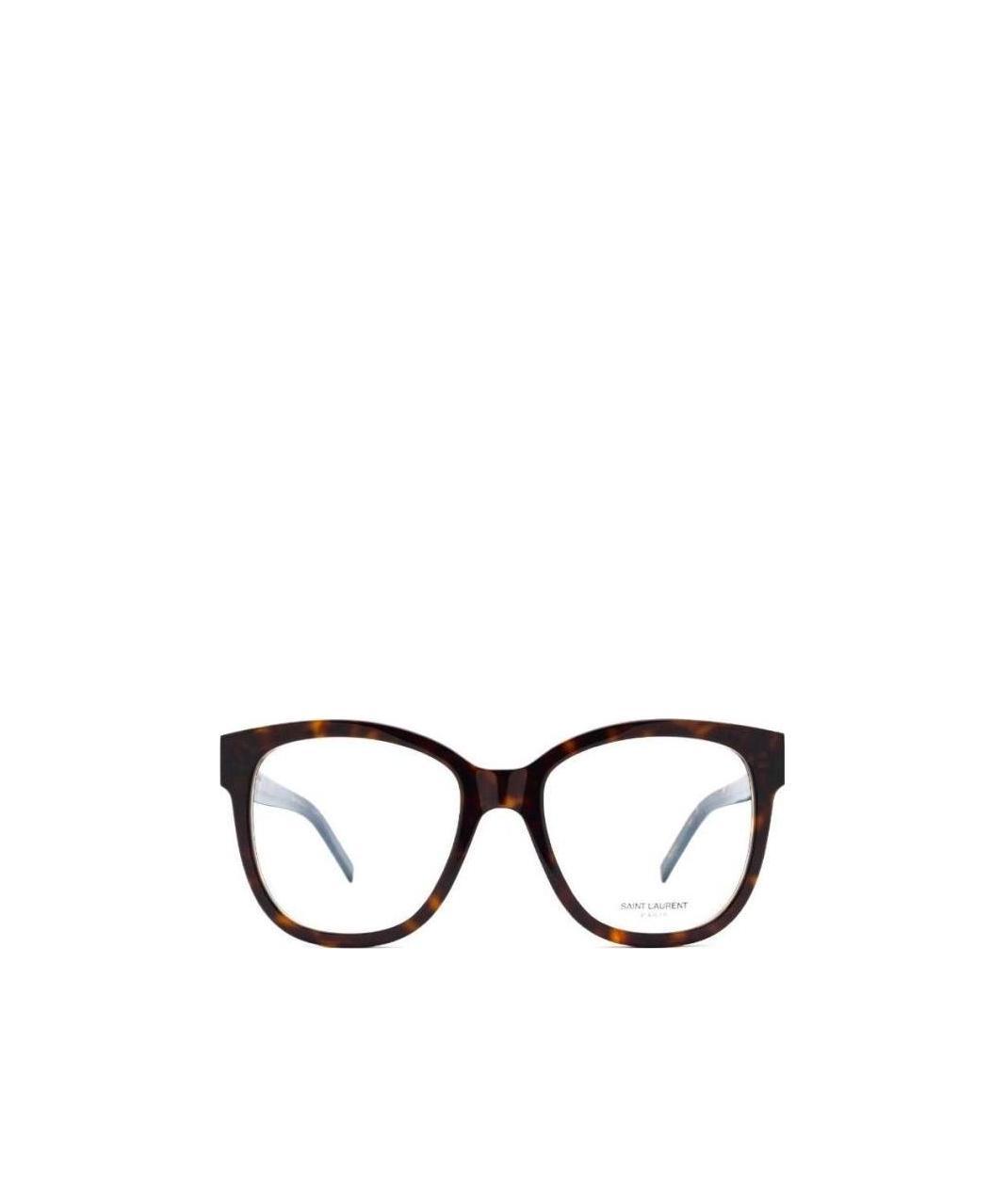 Saint Laurent Tortoiseshell-effect Oversize-frame Glasses In Black