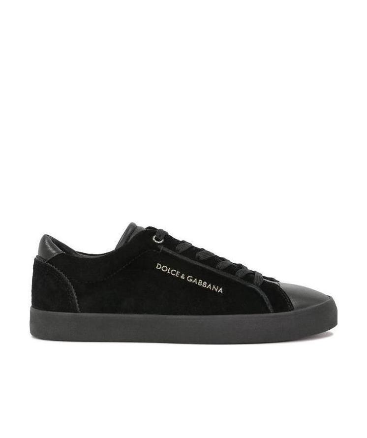 Dolce & Gabbana Strap-up Casual Sneakers In Black