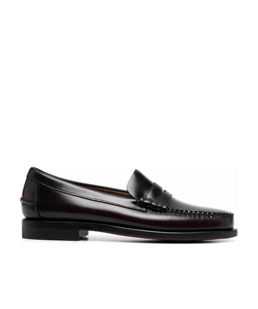 Sebago Black Pull-on Loafers In Black