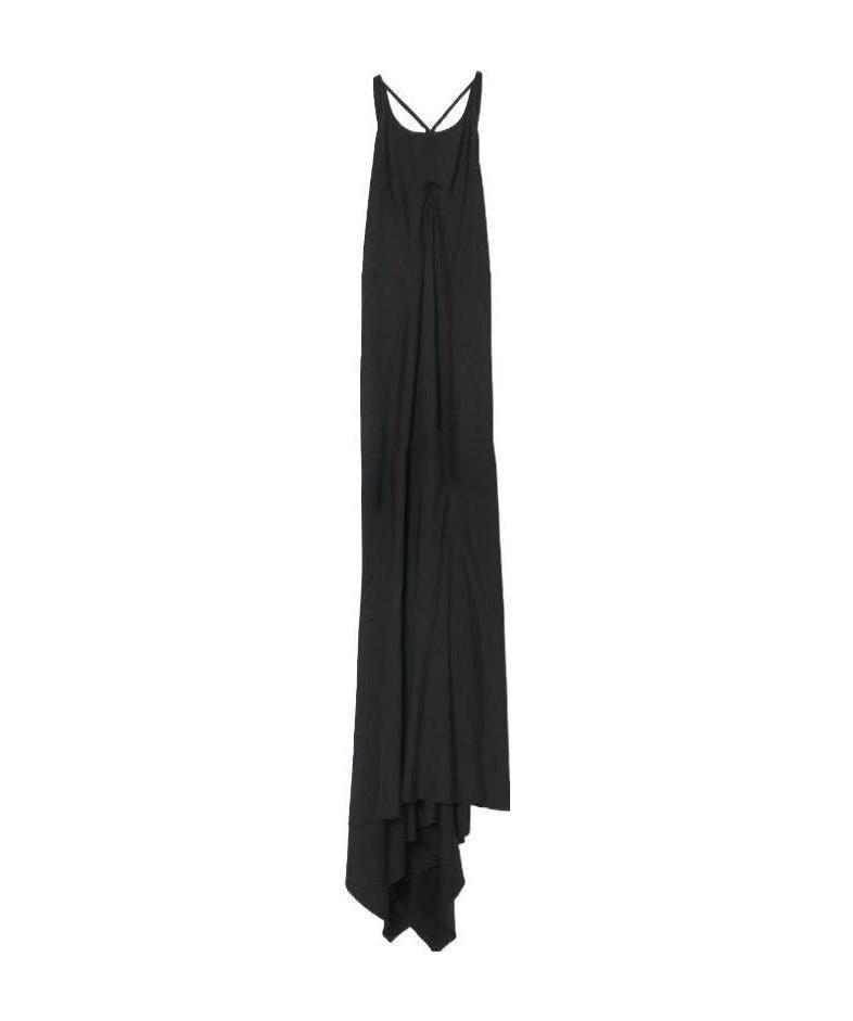 Ann Demeulemeester Halterneck Floor-length Dress In Black