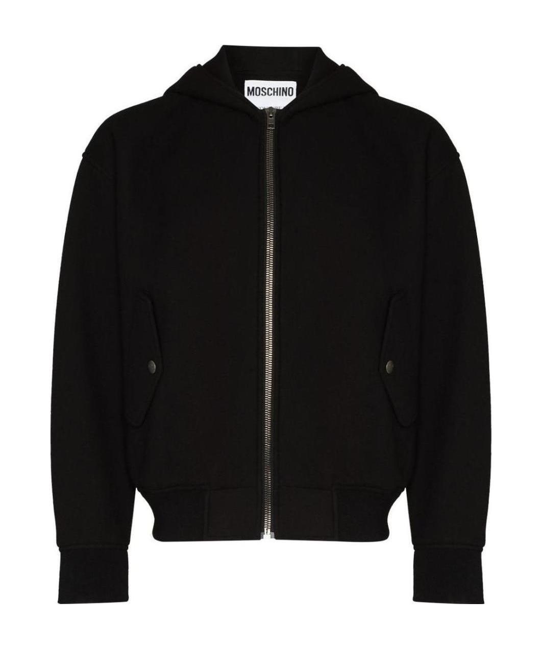 Moschino Men's Jacket With Logo In Black