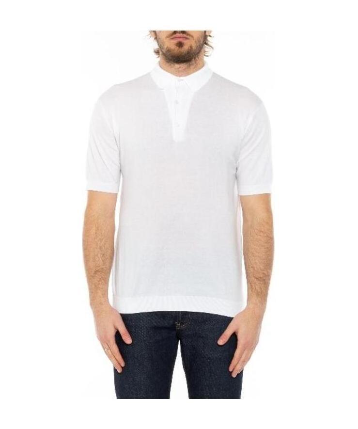 John Smedley Adrian Polo Shirt In White