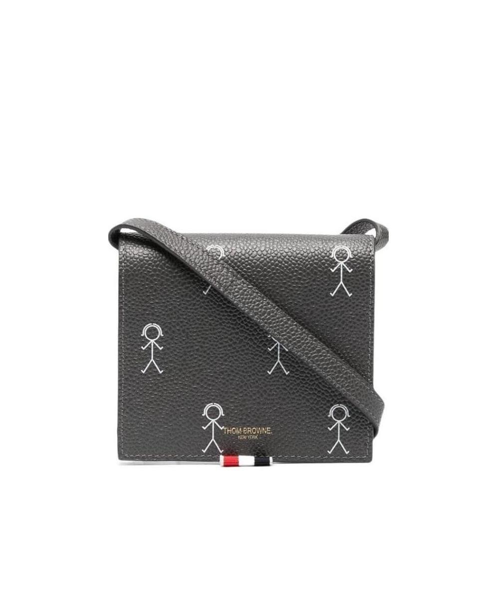 THOM BROWNE SHOULDER STRAP BI-FOLD WALLET 