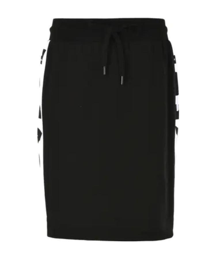 Moschino Side Logo Skirt In Black