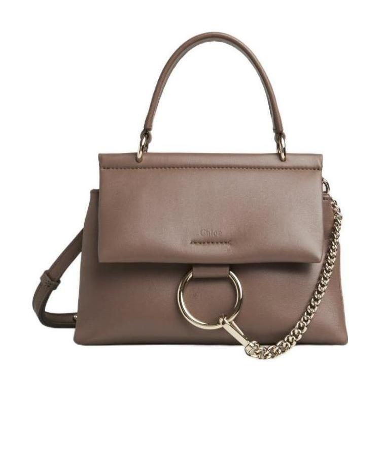 Chloé Small Faye Soft Top Handle Tote Bag In Brown