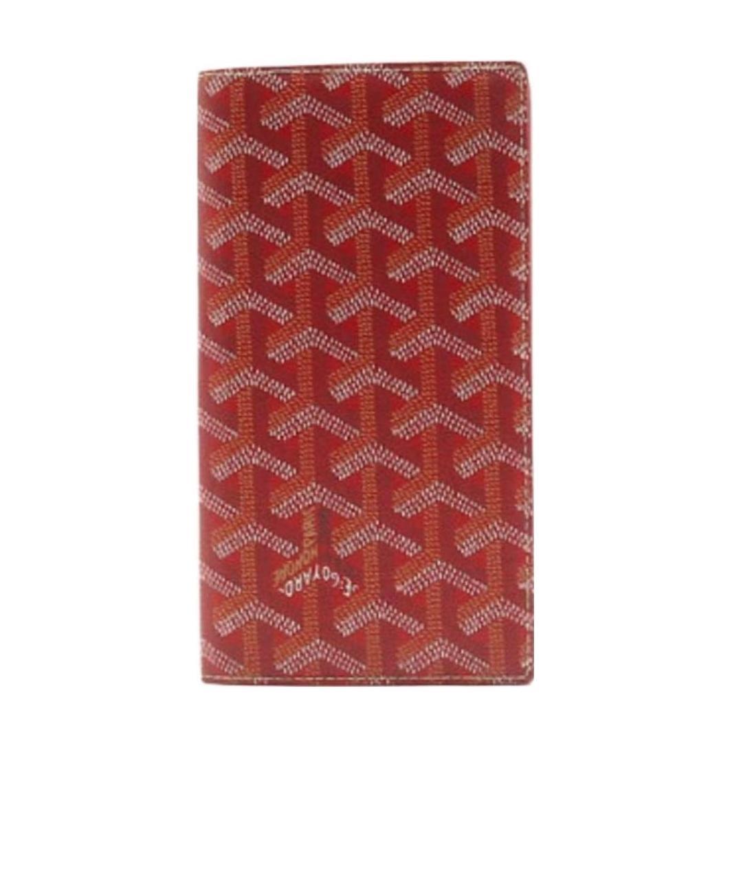 Pre-owned Goyard Long Purse With Printed Pattern In Red
