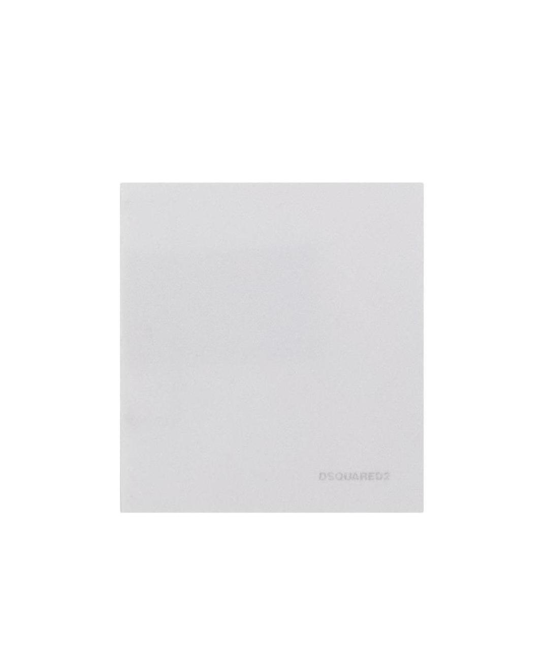 Dsquared2 Glitter Logo Pocket Square In White