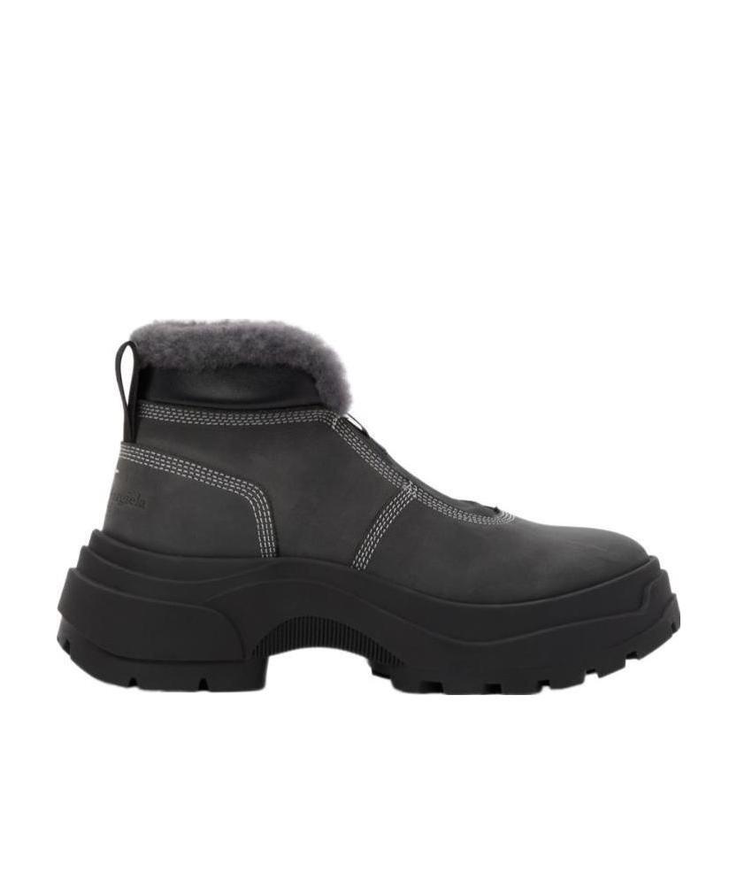 Maison Margiela Chunky-sole Ankle Boots In Black