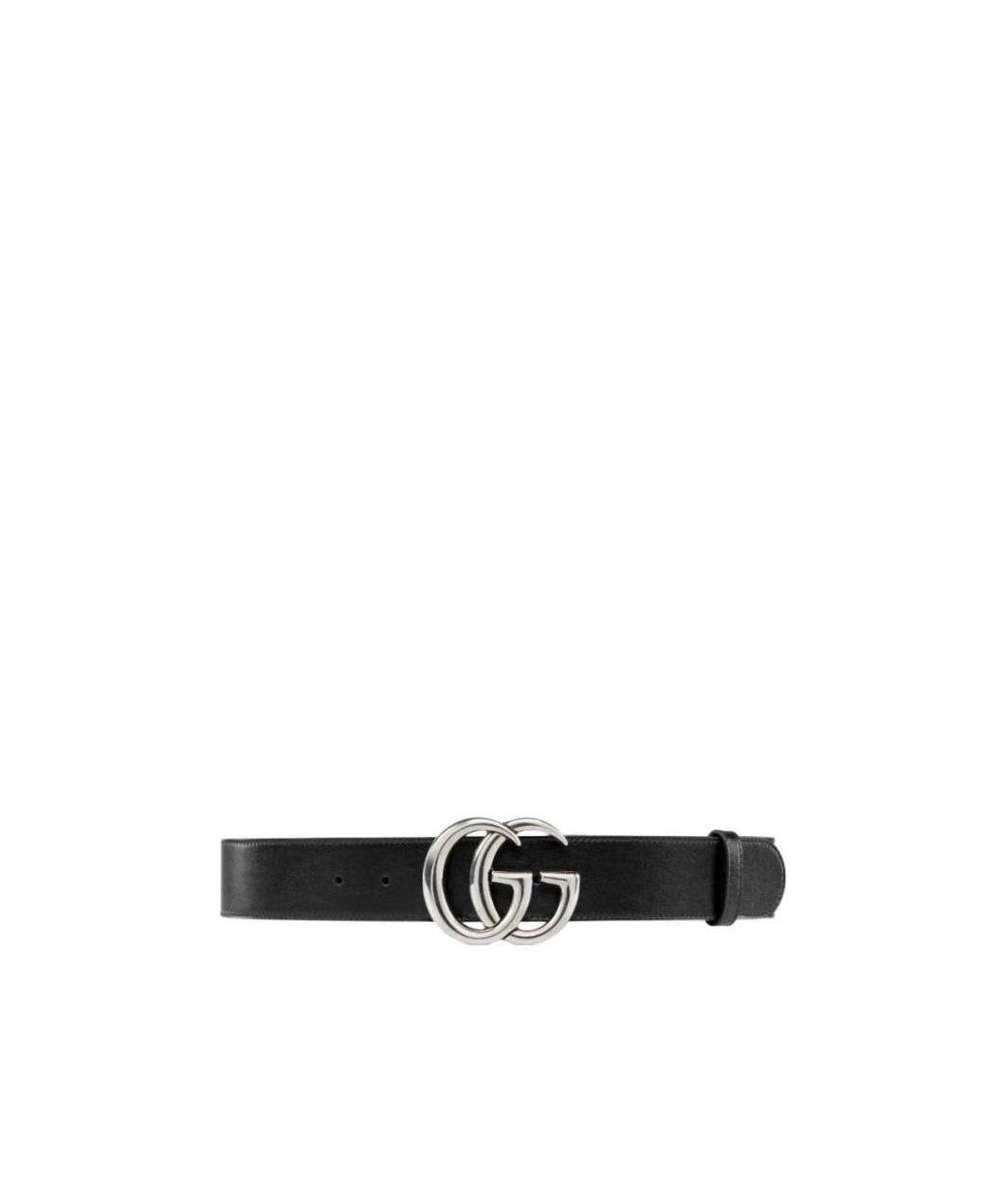 Gucci Gg Marmont Leather Belt In Black