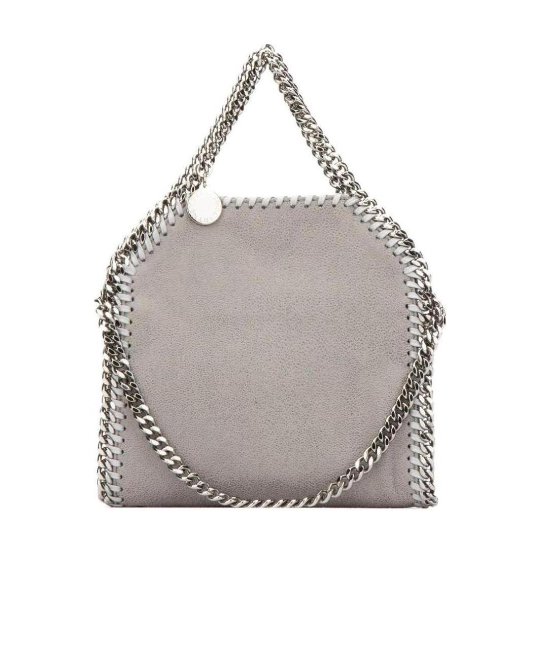 Stella Mccartney Tiny Falabella Tote Bag In Gray