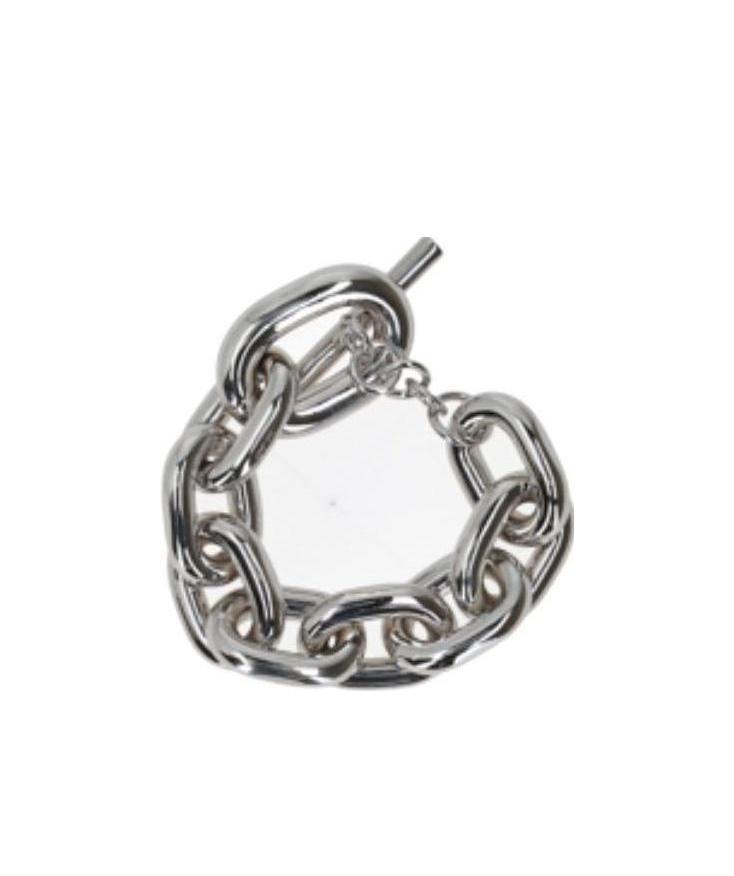 Rabanne Chunky Chain Bracelet In Gray