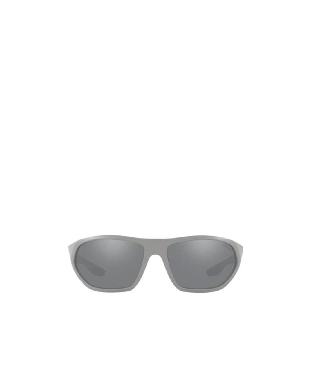 Prada Logo Sunglasses In Gray