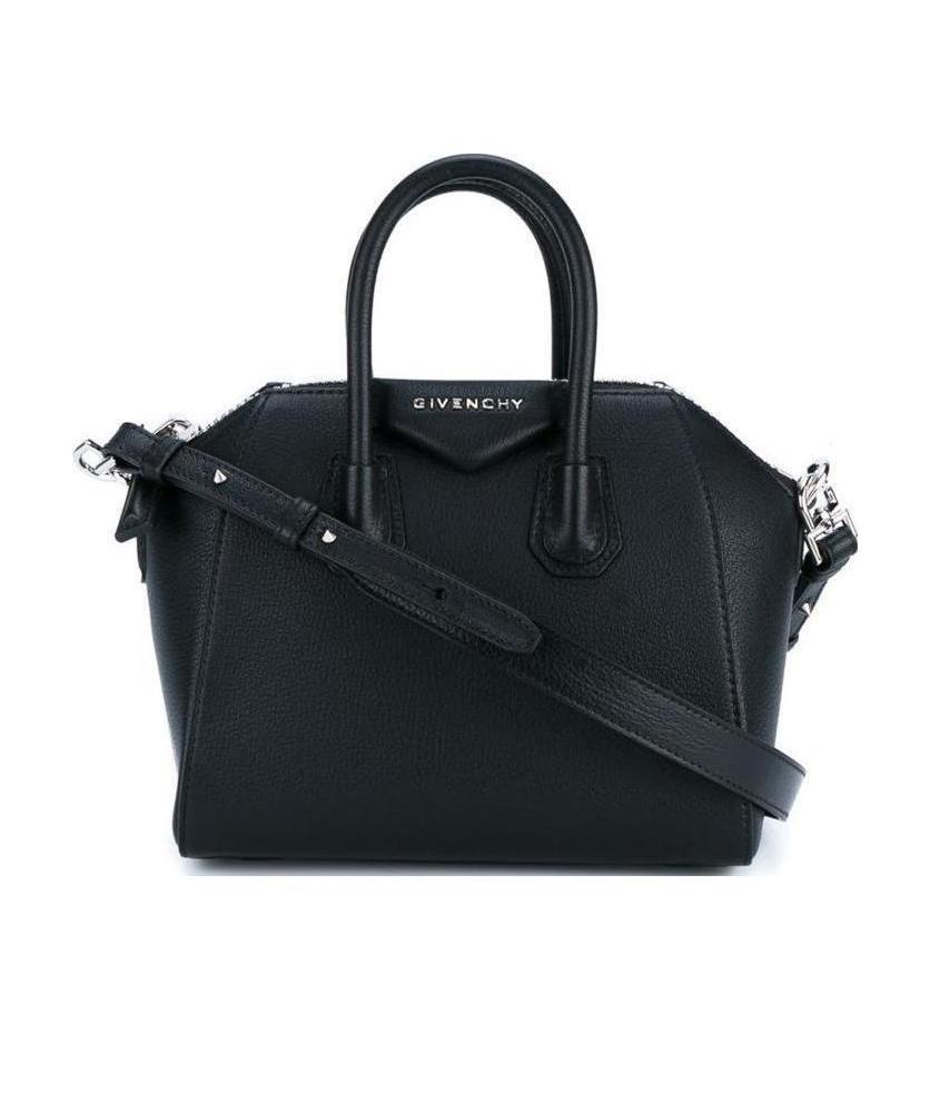 Givenchy Womens Black Antigona Mini Leather Tote Bag In Black