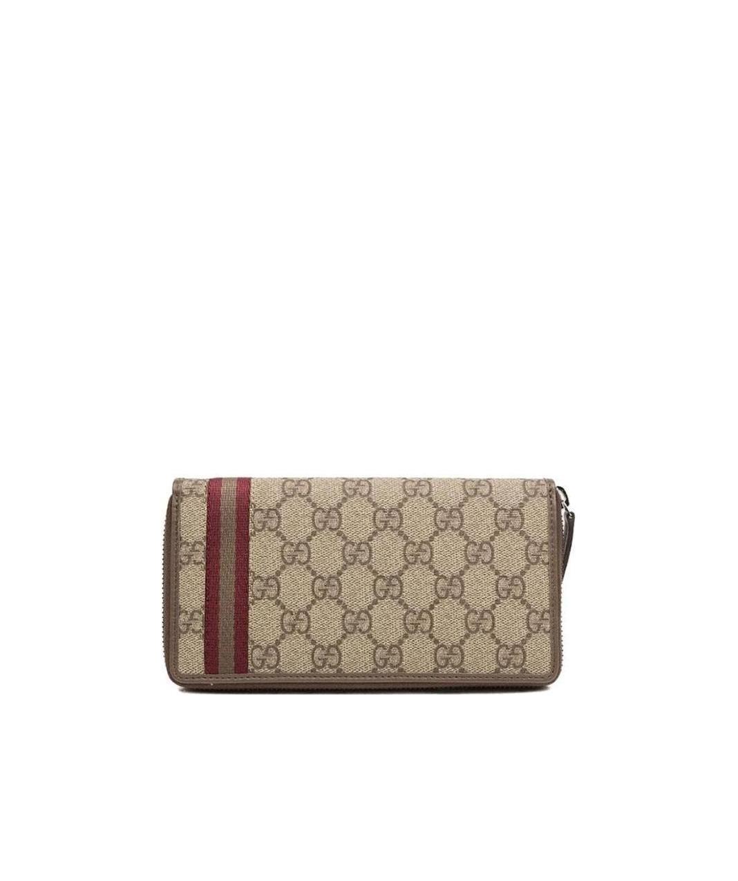 Gucci Zipper Wallet In Brown