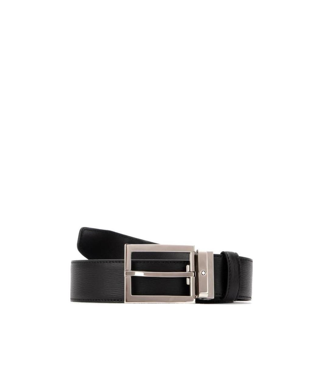 Montblanc Micro-label Belt In Black