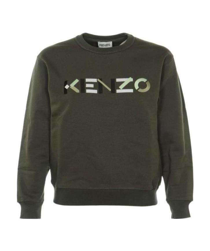 Kenzo Embroidered-logo Sweatshirt In Black