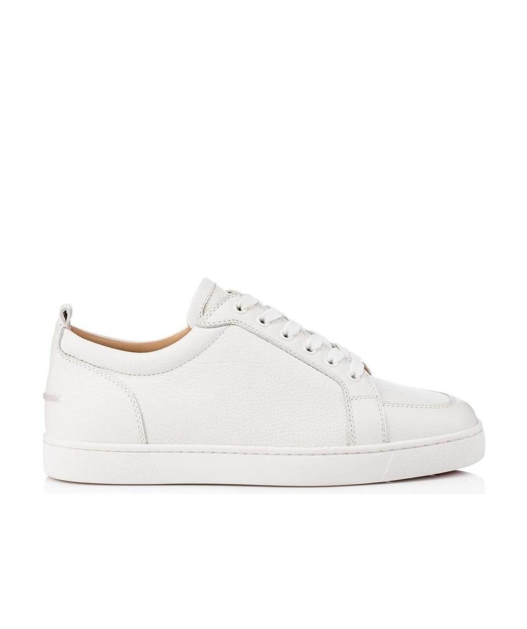 Christian Louboutin Louboutin Sneakers Louis Junior Mens Leather White In White