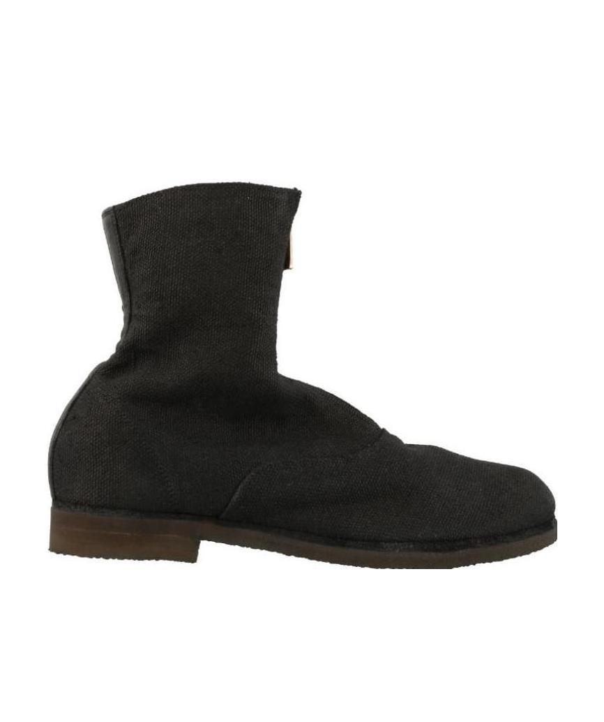 Guidi 210bp Front Zipper And Bare Boots In Black