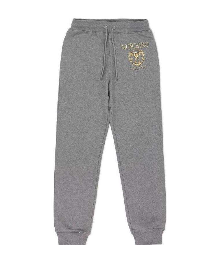 Moschino Logo Printed Sweatpants In Gray