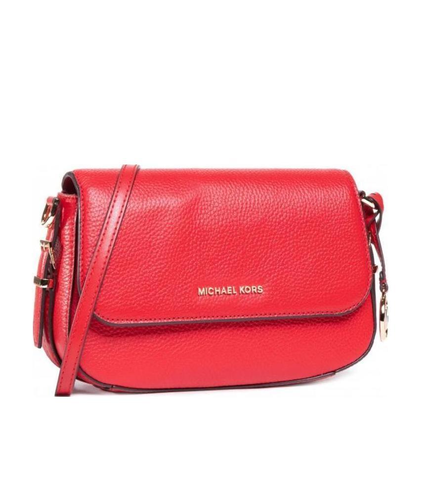 Michael Kors Bedford Legacy Texture Shoulder Bag In Red