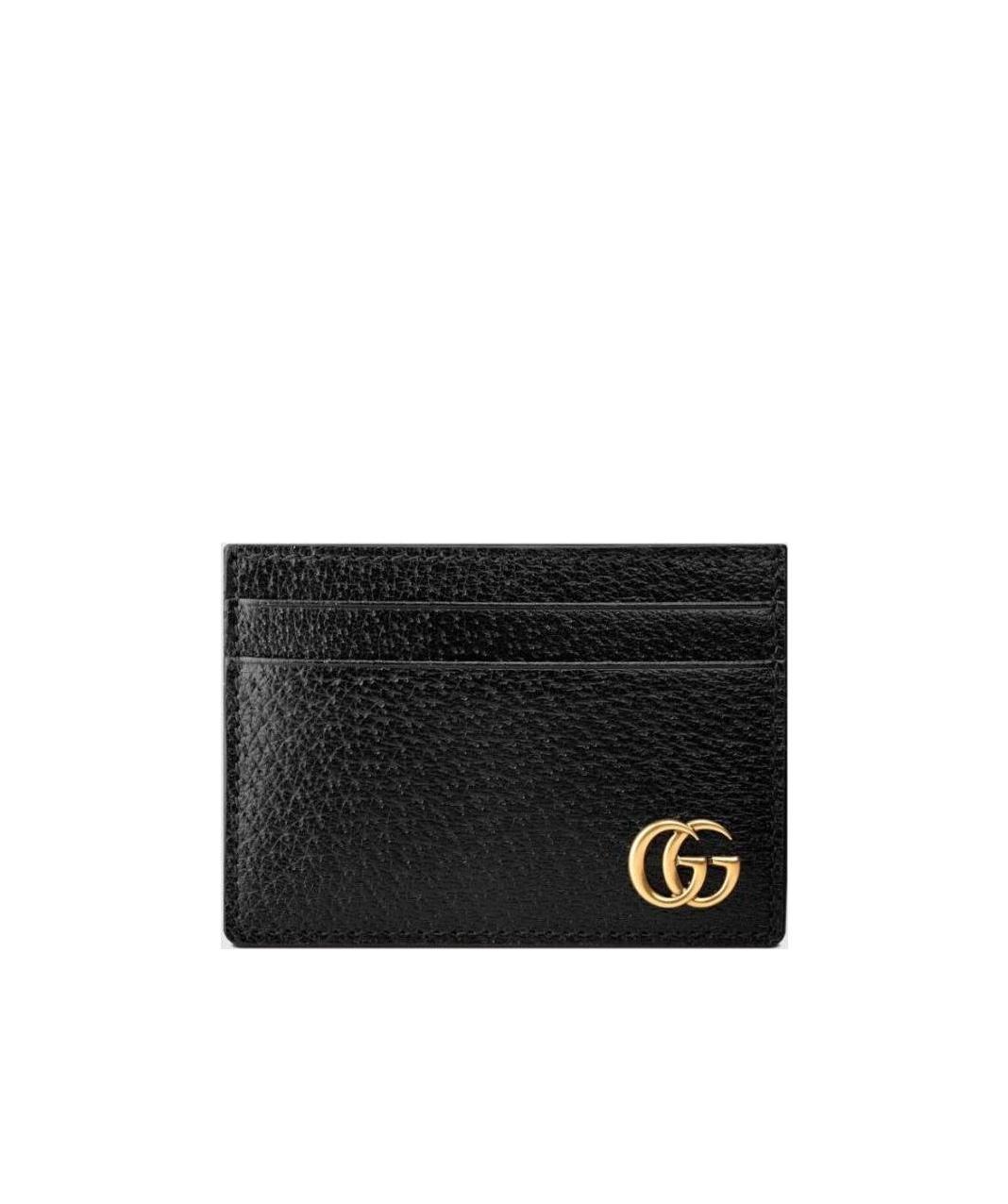 Gucci Gg Marmont Leather Money Clip In Black