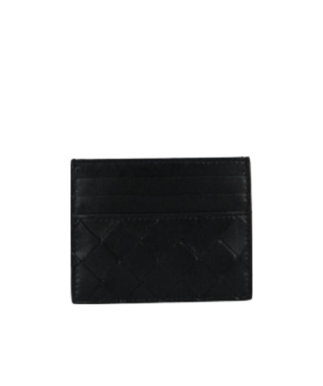 Shop Bottega Veneta Intrecciato-weave Cardholder In Black
