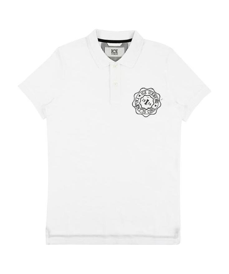 ICEBERG LOGO PRINTED POLO SHIRT